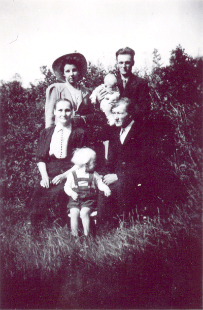 Rautio family in Lapua, ca. 1946